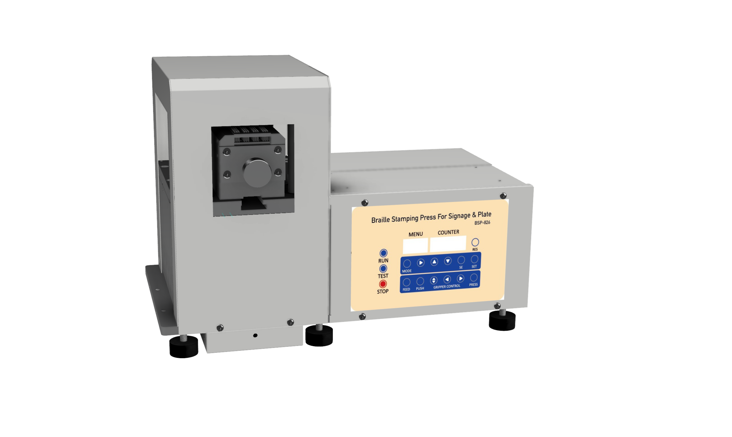점자명판 인쇄기 <br>(Braille Stamping press for Signage and plate)